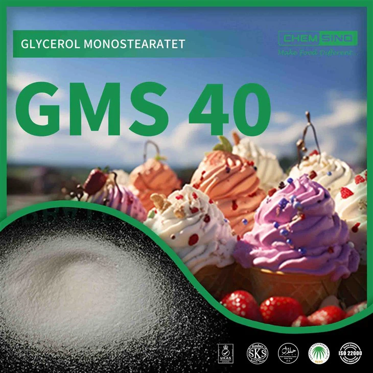 Parim pakkumine Glycerol Monostearate GMS 40 pulbri CAS nr.{1}}