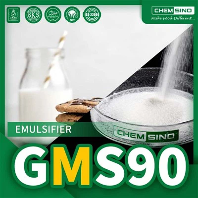 Monodiglütseriidid või DMG destilleeritud monoglütseriidide emulgaator, mida kasutatakse toidus